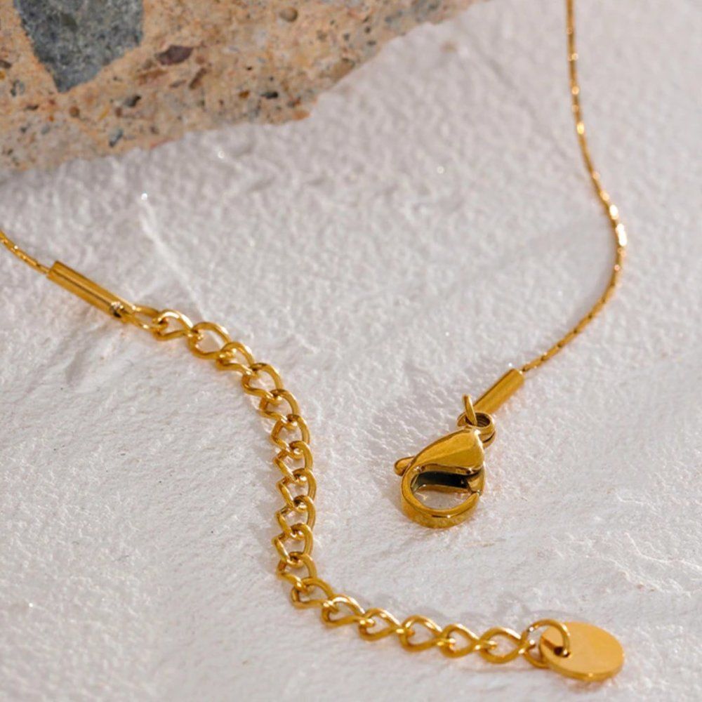 Delicate Seed Pearl Beaded Gold Necklace - Picture 7 of 13